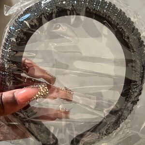 Elegant Black Crystal Headband